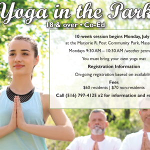 Saladino Announces New Yoga in the Park Program at Marjorie Post Park