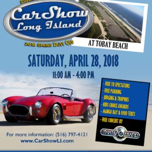 Saladino Announces “Car Show Long Island” Spring Dust Off at TOBAY Beach on April 28th