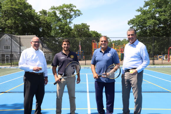 Town Opens New Tennis Courts at Haypath Park in Old Bethpage