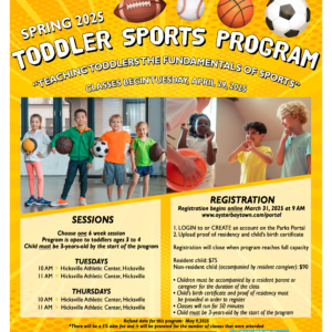 Walsh Announces Toddler Sports Program for Spring