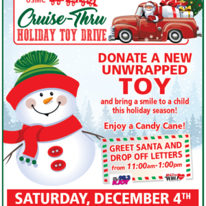 Largest ‘Cruise-Thru’ Toys For Tots Collection Drive Coming to Long Island