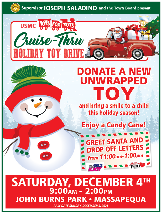 Largest ‘Cruise-Thru’ Toys For Tots Collection Drive Coming to Long Island