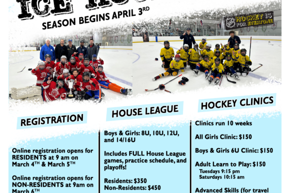 Registration Opening for Spring Town Youth Ice Hockey Program
